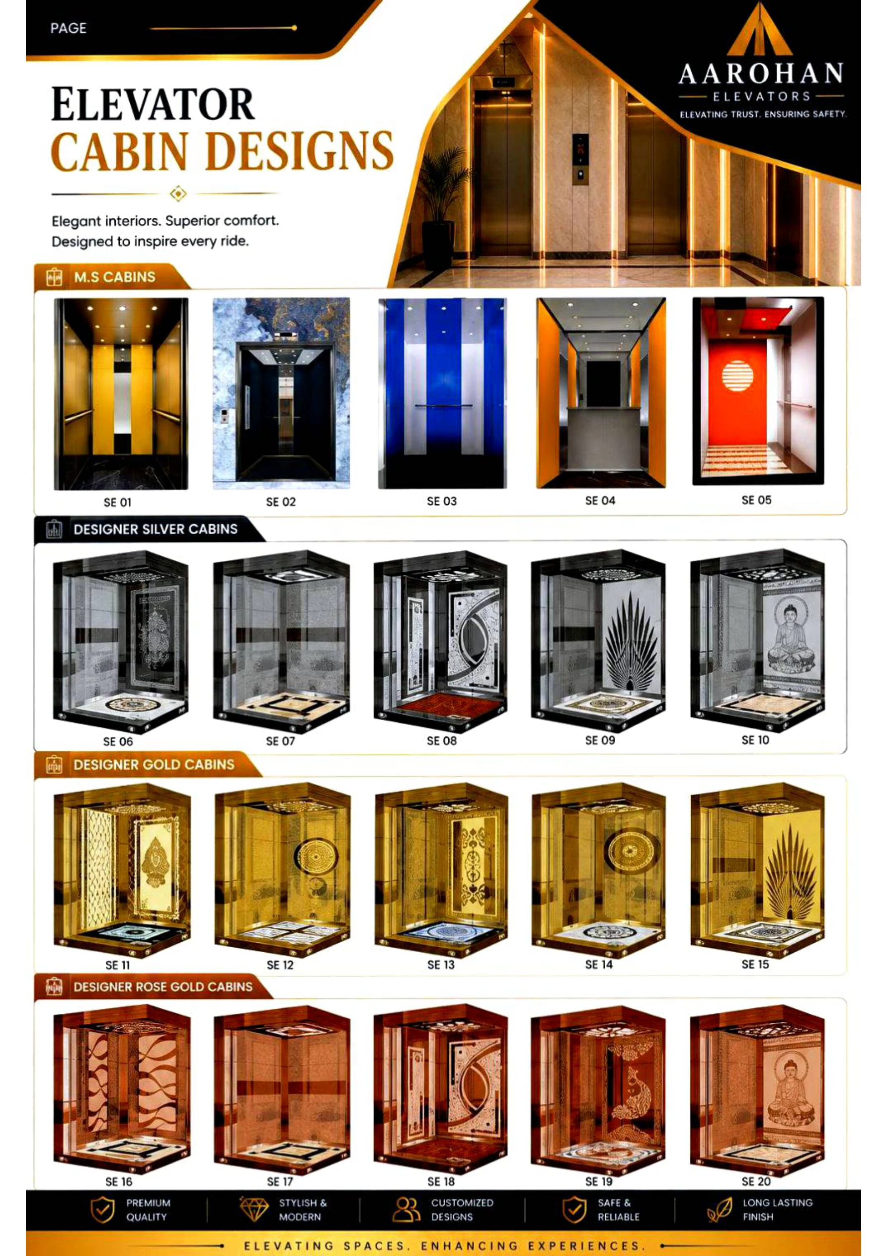 Elevator Interior and Cabin Design - Catalogue Page 14